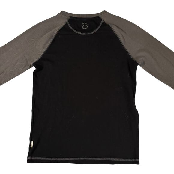 Magellan Boys Large Thermal Tee Black Gray Sleeves Classic Fit Adventure Ready - Picture 4 of 6